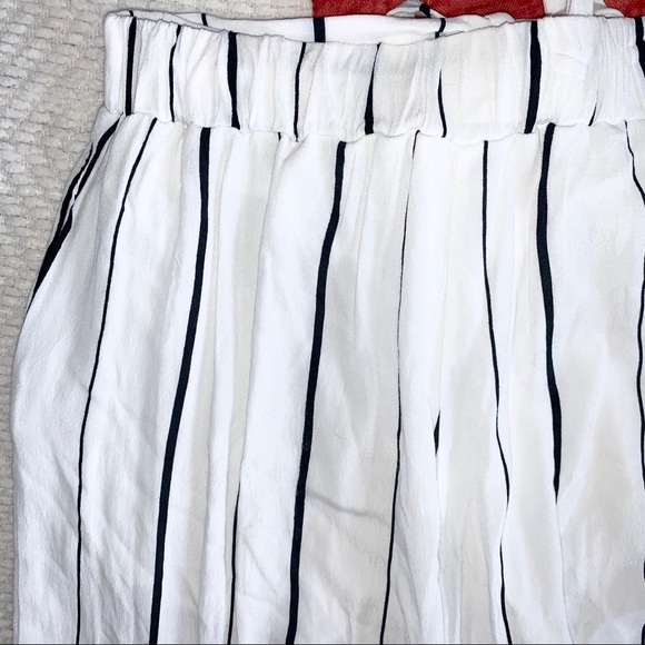 Leith Cropped Palazzo Pants White Size Small - Picture 14 of 16